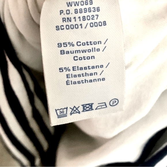 Boden Dress, ruched, Navy & White, striped bodycon, 6L - Picture 7 of 10